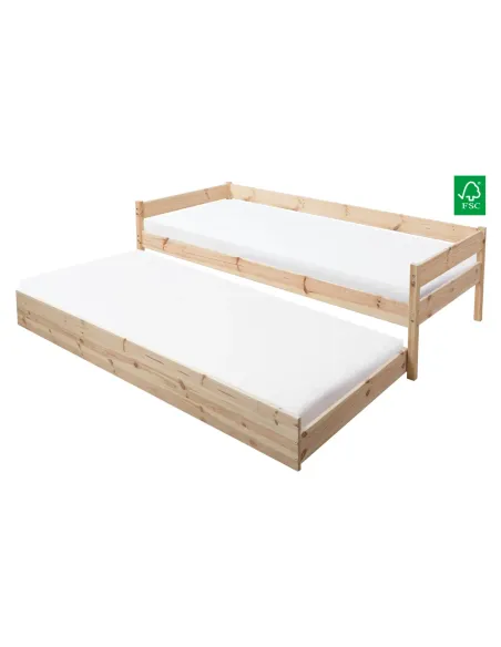 Pat BENY, dormitor, 90x200 cm, molid natural | MobilaOK