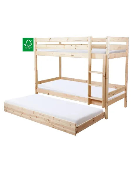 Pat, BENY, dormitor, 90x195 cm, molid natural | MobilaOK