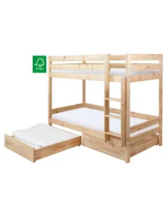 Sertar sub pat, BENY, dormitor, 98x90x20 cm, molid natural | MobilaOK 2