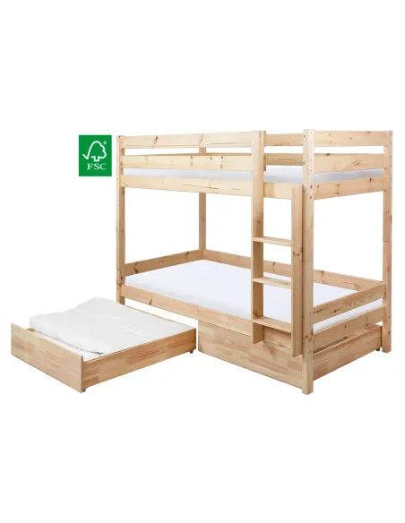 Sertar sub pat, BENY, dormitor, 98x90x20 cm, molid natural | MobilaOK