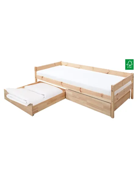 Sertar sub pat, BENY, dormitor, 98x90x20 cm, molid natural | MobilaOK