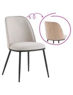 Scaun VUDIA pentru living, 47x55x80 cm, PAL/țesătură/metal | MobilaOK