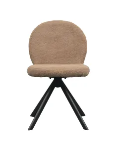 Scaun RODIA, sufragerie, 47x44x83 cm, Tesătură Boucle/Metal | MobilaOK