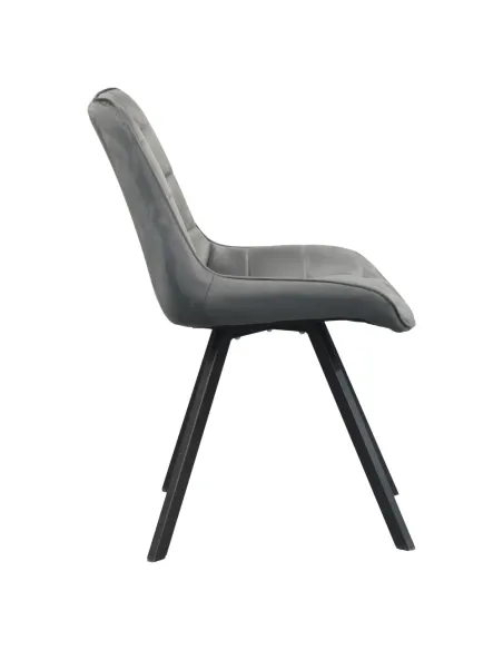 Scaun SAMIRA, sufragerie, 55x61x83 cm, Velvet și metal | MobilaOK