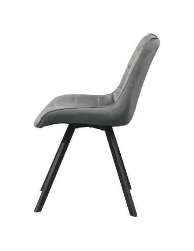 Scaun SAMIRA, sufragerie, 55x61x83 cm, Velvet și metal | MobilaOK
