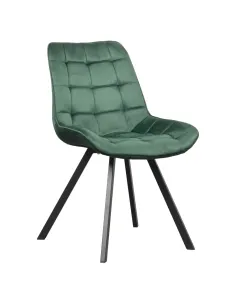 Scaun SAMIRA, dining, 55x61x83 cm, Velvet și metal | MobilaOK