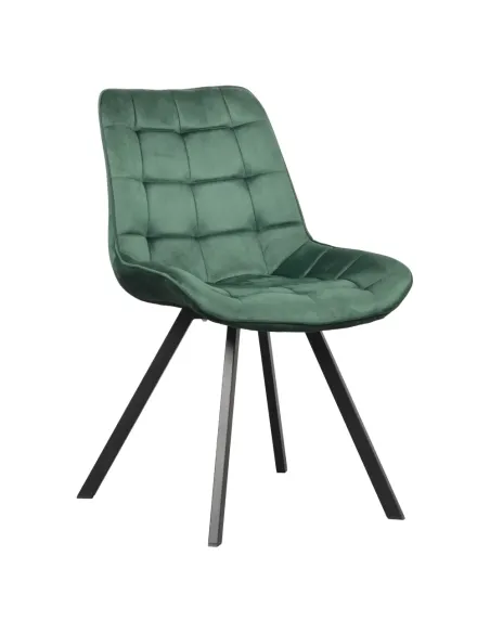 Scaun SAMIRA, dining, 55x61x83 cm, Velvet și metal | MobilaOK
