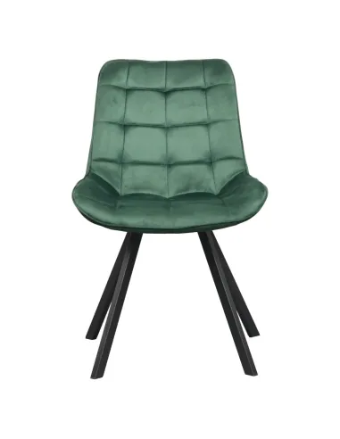 Scaun SAMIRA, dining, 55x61x83 cm, Velvet și metal | MobilaOK