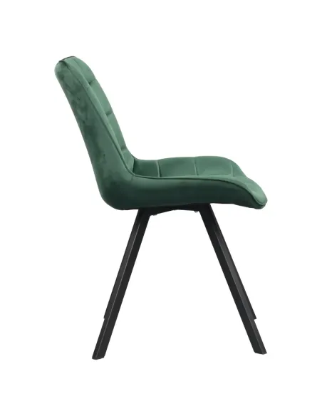 Scaun SAMIRA, dining, 55x61x83 cm, Velvet și metal | MobilaOK