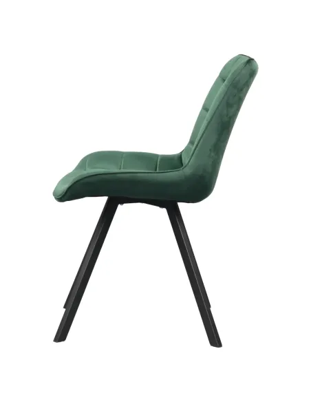 Scaun SAMIRA, dining, 55x61x83 cm, Velvet și metal | MobilaOK