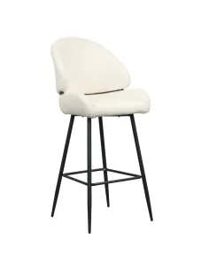 Scaun de bar SANAKO TYP 2, bucătărie/sufragerie, 51x59x115 cm, Țesătură/Metal | MobilaOK