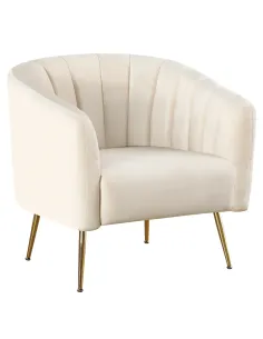 Fotoliu BAGY, Living/Dormitor/Birou, 78x78x78 cm, Velvet + Metal | MobilaOK