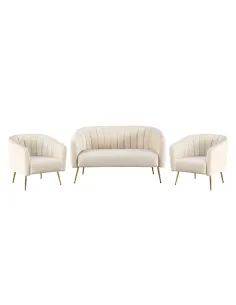 Fotoliu BAGY, Living/Dormitor/Birou, 78x78x78 cm, Velvet + Metal | MobilaOK 2