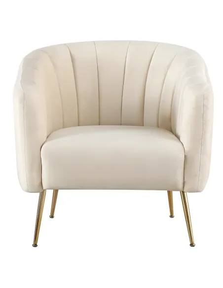 Fotoliu BAGY, Living/Dormitor/Birou, 78x78x78 cm, Velvet + Metal | MobilaOK