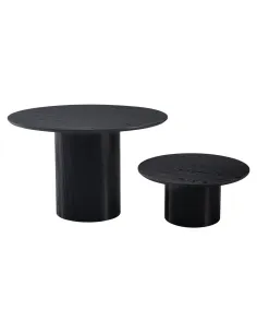 Măsuță de cafea MAHIR TYP 2 living, diametru 80 cm, MDF furniruit | MobilaOK 2