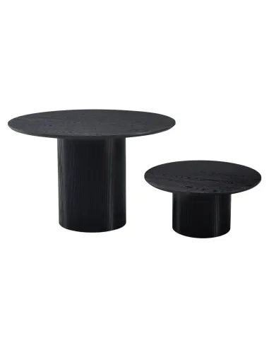 Măsuță de cafea MAHIR TYP 2 living, diametru 80 cm, MDF furniruit | MobilaOK