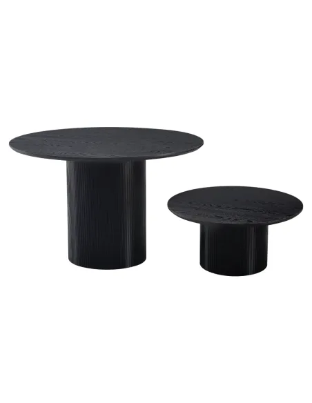 Măsuță de cafea MAHIR TYP 2 living, diametru 80 cm, MDF furniruit | MobilaOK