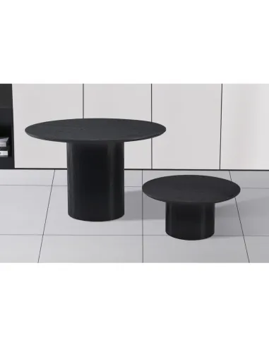 Măsuță de cafea MAHIR TYP 2 living, diametru 80 cm, MDF furniruit | MobilaOK