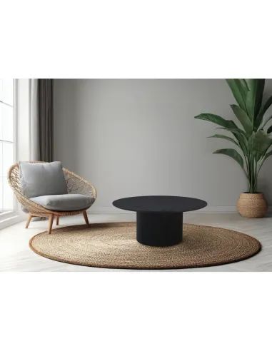 Măsuță de cafea MAHIR TYP 2 living, diametru 80 cm, MDF furniruit | MobilaOK