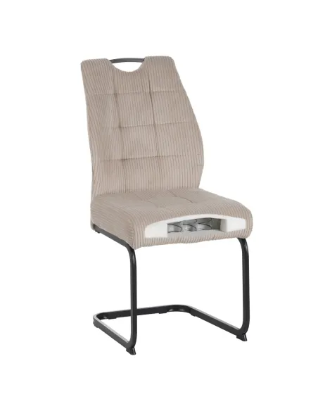 Scaun KELMA pentru living, 46x62.5x97 cm, tesatura si metal | MobilaOK