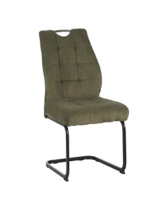 Scaun KELMA pentru living, 46x62.5x97 cm, Velvet și metal | MobilaOK 2