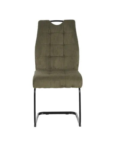 Scaun KELMA pentru living, 46x62.5x97 cm, Velvet și metal | MobilaOK