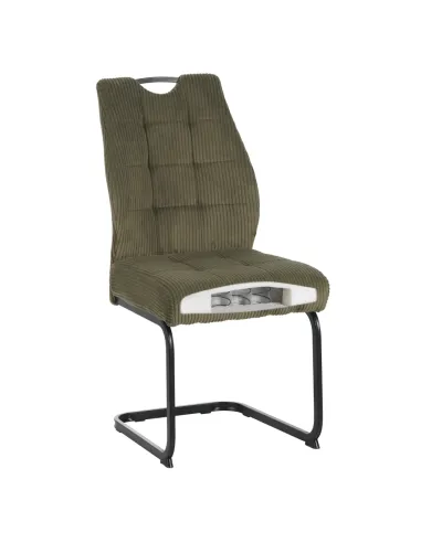 Scaun KELMA pentru living, 46x62.5x97 cm, Velvet și metal | MobilaOK