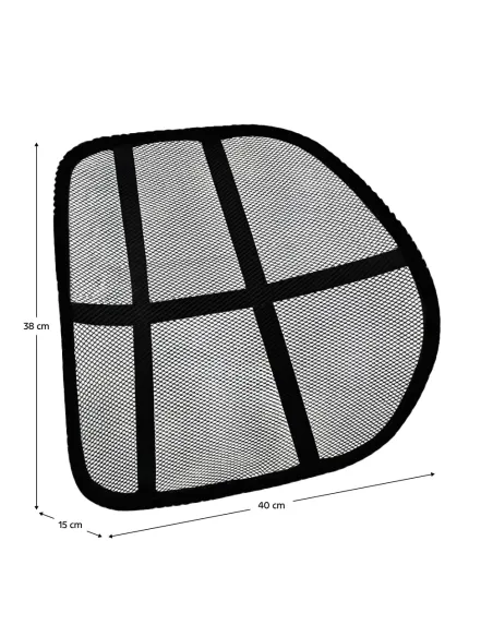 Spătar ergonomic BEKIO, birou, 40x15x38 cm, plasă textilă | MobilaOK