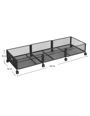 Organizator dormitor TOMKO TYP 2, 120x40x16 cm, Metal | MobilaOK