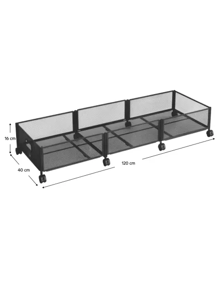 Organizator dormitor TOMKO TYP 2, 120x40x16 cm, Metal | MobilaOK