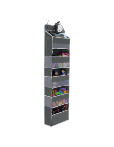 Organizator de agățat pe ușă MADON, baie/dormitor, 38x17x146 cm, Plastic | MobilaOK