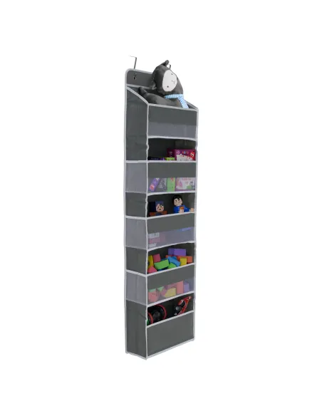Organizator de agățat pe ușă MADON, baie/dormitor, 38x17x146 cm, Plastic | MobilaOK