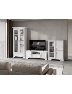 Măsuță TV KENTAK, living, 144x44x52 cm, PAL melaminat | MobilaOK 2