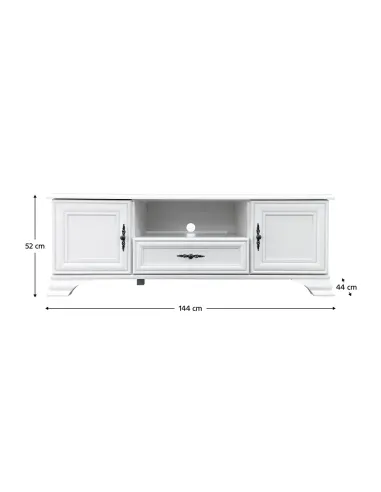 Măsuță TV KENTAK, living, 144x44x52 cm, PAL melaminat | MobilaOK