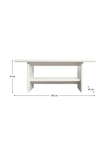 Măsuță de cafea KENTAK LAW, living, 130x65x51 cm, PAL melaminat | MobilaOK