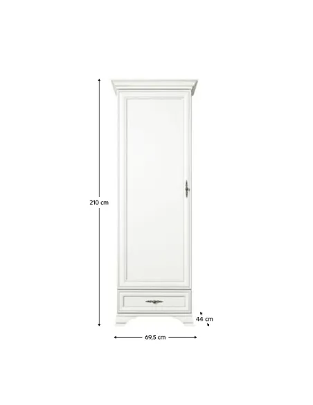 Raft, KENTAK REG1D1S, dormitor/hol/birou, 69.5x44x210 cm, PAL melaminat | MobilaOK
