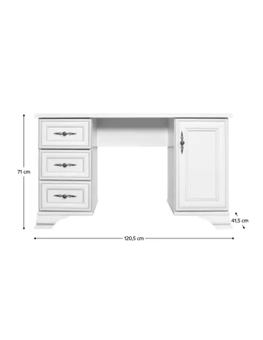 Masă de toaletă KENTAK TOL, baie, 120.5x41.5x71 cm, PAL melaminat | MobilaOK