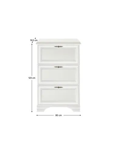 Pantofar KENTAK SFB3B pentru hol, 80x19.5x123 cm, PAL melaminat | MobilaOK