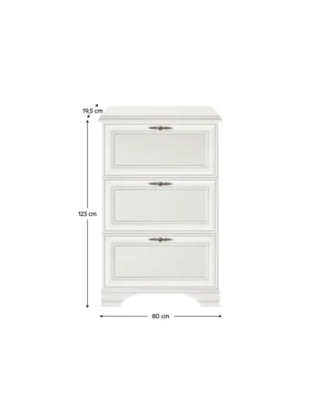 Pantofar KENTAK SFB3B pentru hol, 80x19.5x123 cm, PAL melaminat | MobilaOK