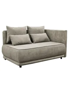 Canapea extensibilă, bej gri Taupe, pe dreapta, LIAMI | MobilaOK