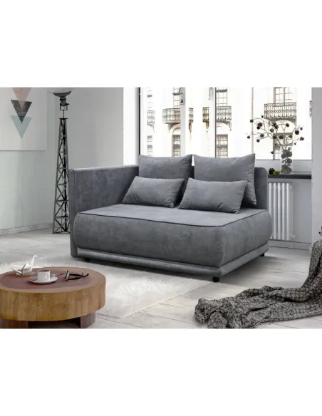 Canapea extensibilă LIAMI, living, 156x103x81/93 cm, Textil, Spumă T30 | MobilaOK