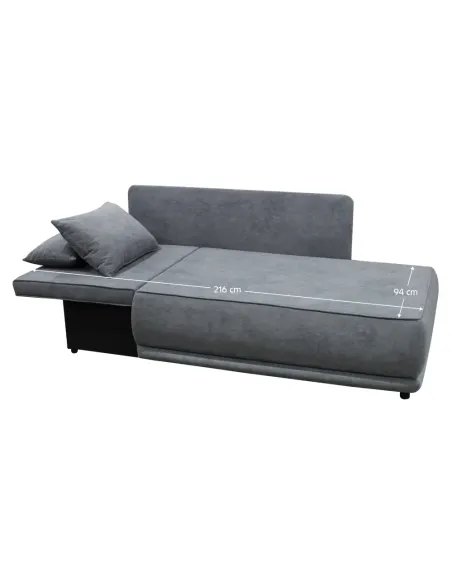 Canapea extensibilă LIAMI, living, 156x103x81/93 cm, Textil, Spumă T30 | MobilaOK