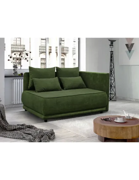 Canapea extensibilă LIAMI, living, 156x103x81/93 cm, țesătură Gerra 50, PAL | MobilaOK