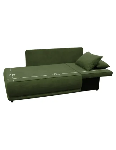 Canapea extensibilă LIAMI, living, 156x103x81/93 cm, țesătură Gerra 50, PAL | MobilaOK