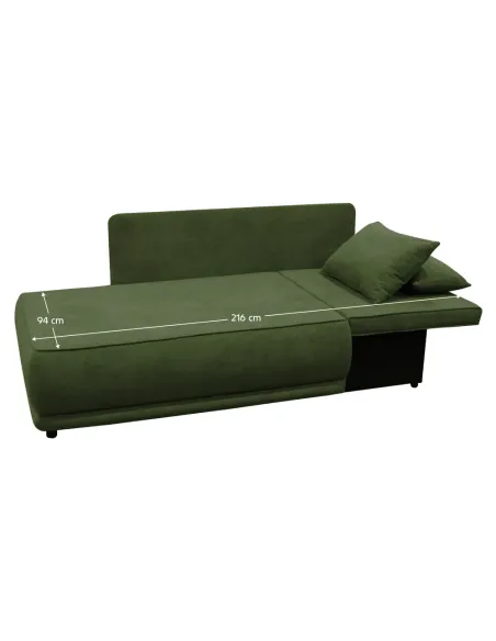 Canapea extensibilă LIAMI, living, 156x103x81/93 cm, țesătură Gerra 50, PAL | MobilaOK