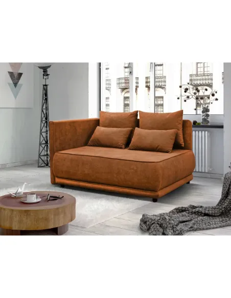 Canapea extensibilă LIAMI, living, 156x103x81/93 cm, țesătură Gerra 25 | MobilaOK