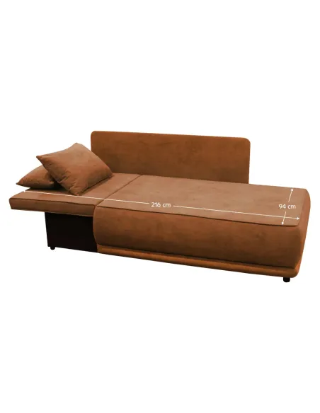 Canapea extensibilă LIAMI, living, 156x103x81/93 cm, țesătură Gerra 25 | MobilaOK