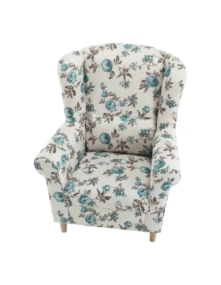 Fotoliu CHARLOT living, dormitor, birou 86x105x82 cm material textil Rose 14, lemn masiv fag | MobilaOK