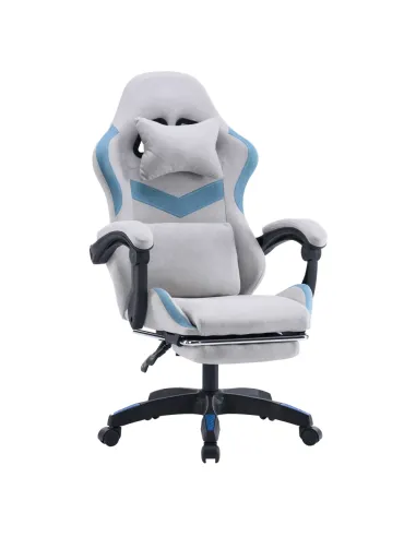 Scaun Gaming ZODIA, birou, 63x62x113-123 cm, țesătură/plastic | MobilaOK