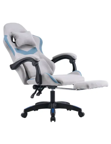 Scaun Gaming ZODIA, birou, 63x62x113-123 cm, țesătură/plastic | MobilaOK